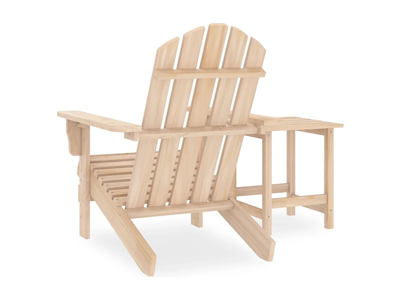 Chaise de jardin Adirondack avec table Bois de sapin massif