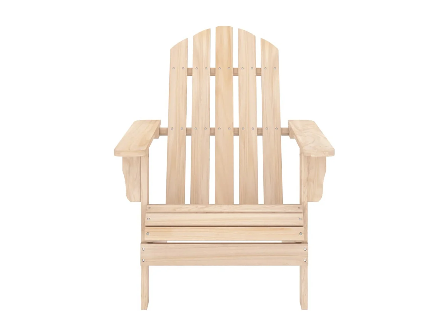Chaise de jardin Adirondack avec table Bois de sapin massif