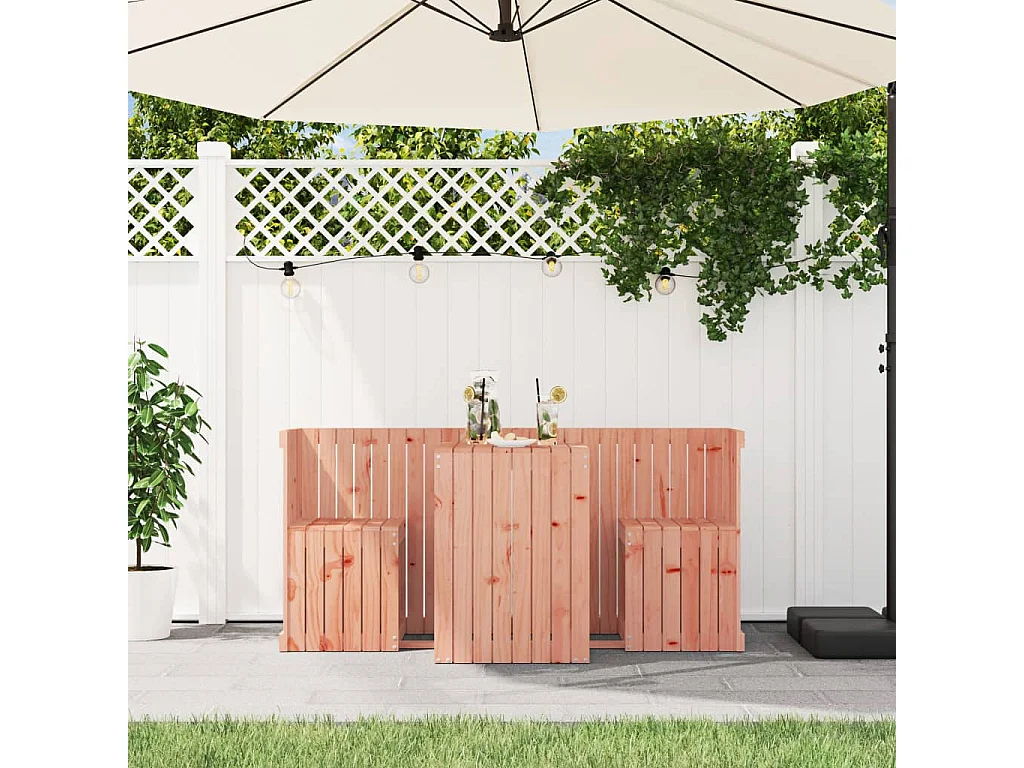 Set de balcon 2 places bois de Douglas massif