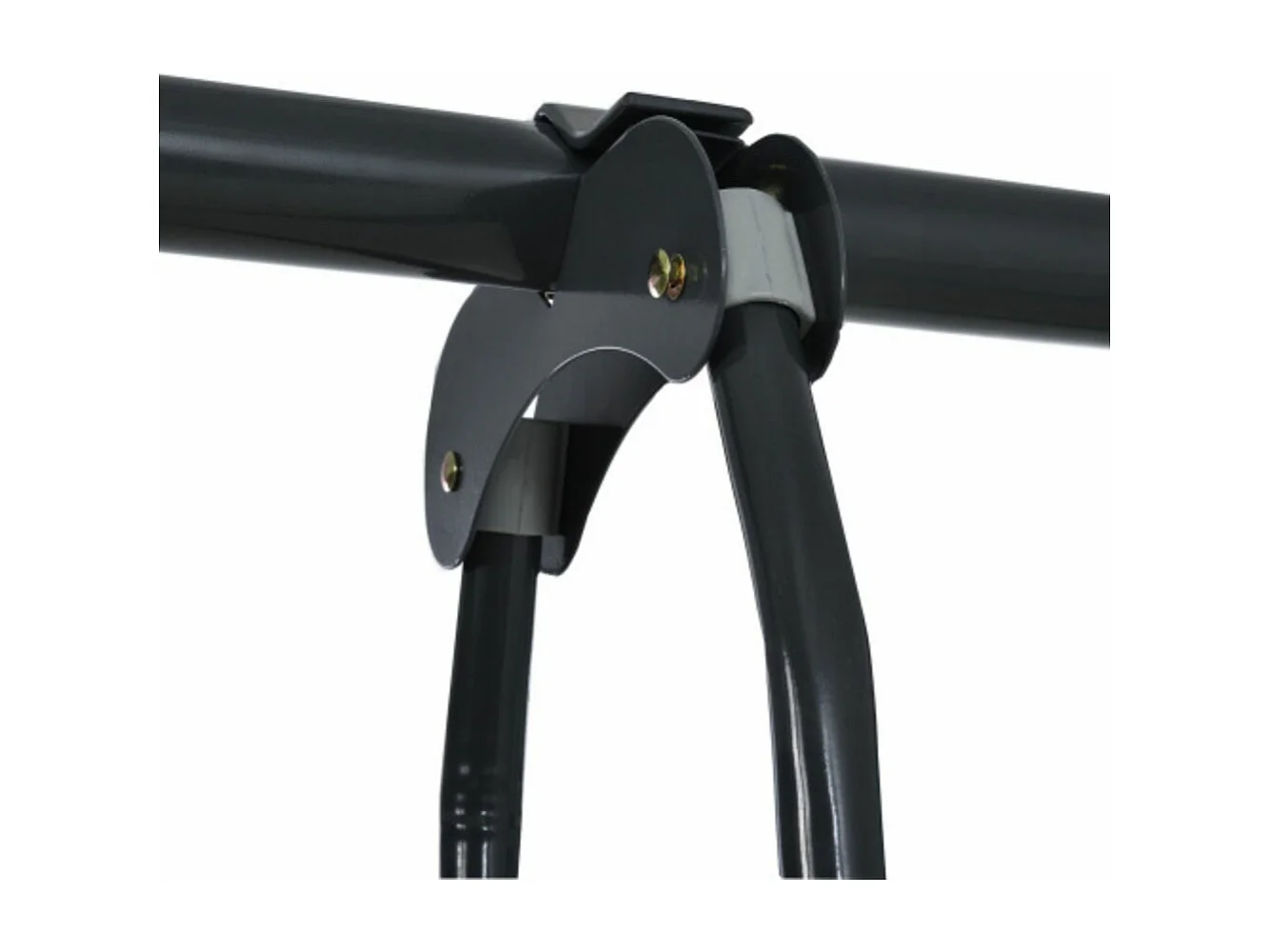 Ensemble de balançoires avec cadre en métal, de 3 à 8 ans, jaune