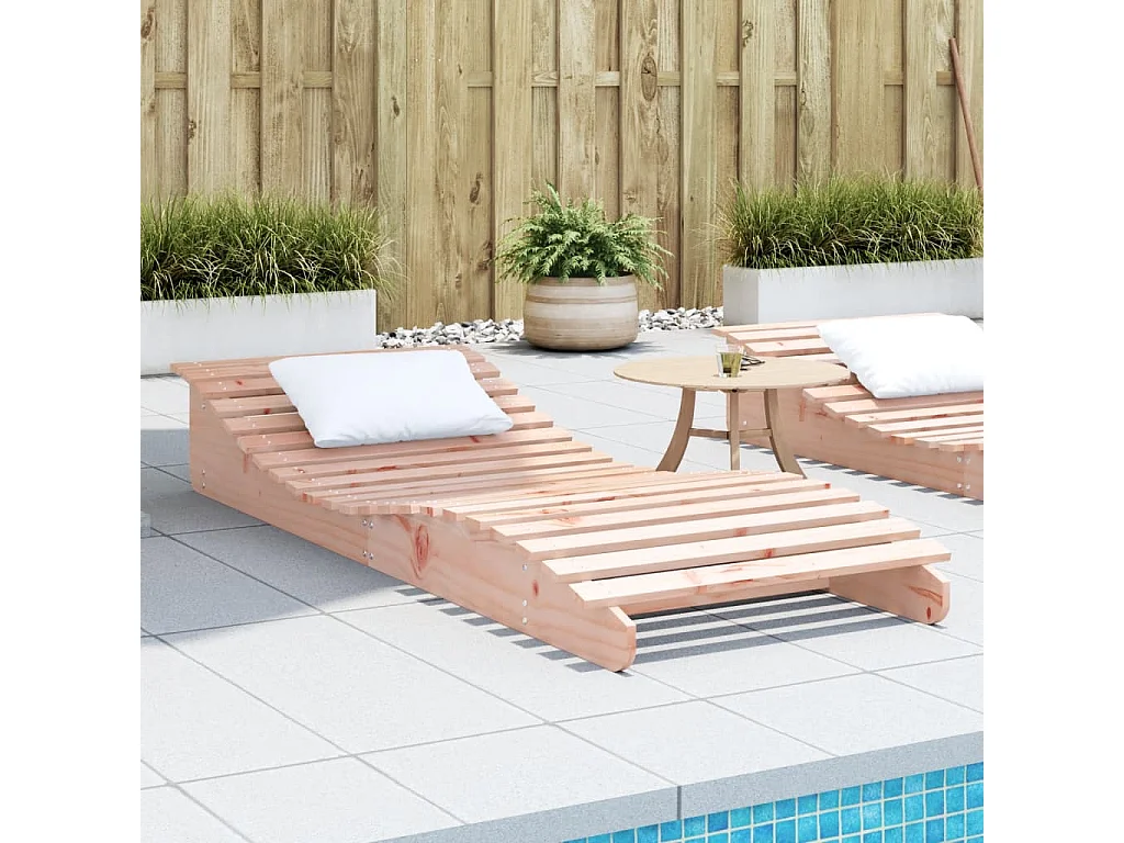 Ligbed 205x80x31,5 cm massief douglashout