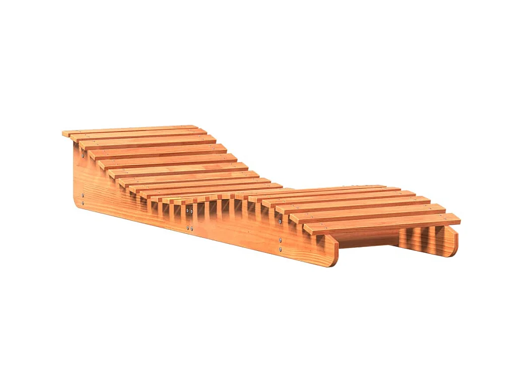 Espreguiçadeira 205x60x31,5 cm pinho maciço castanho-mel