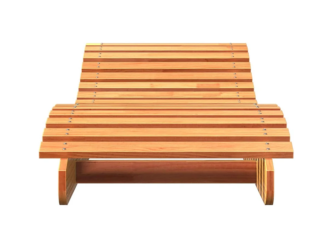 Espreguiçadeira 205x60x31,5 cm pinho maciço castanho-mel