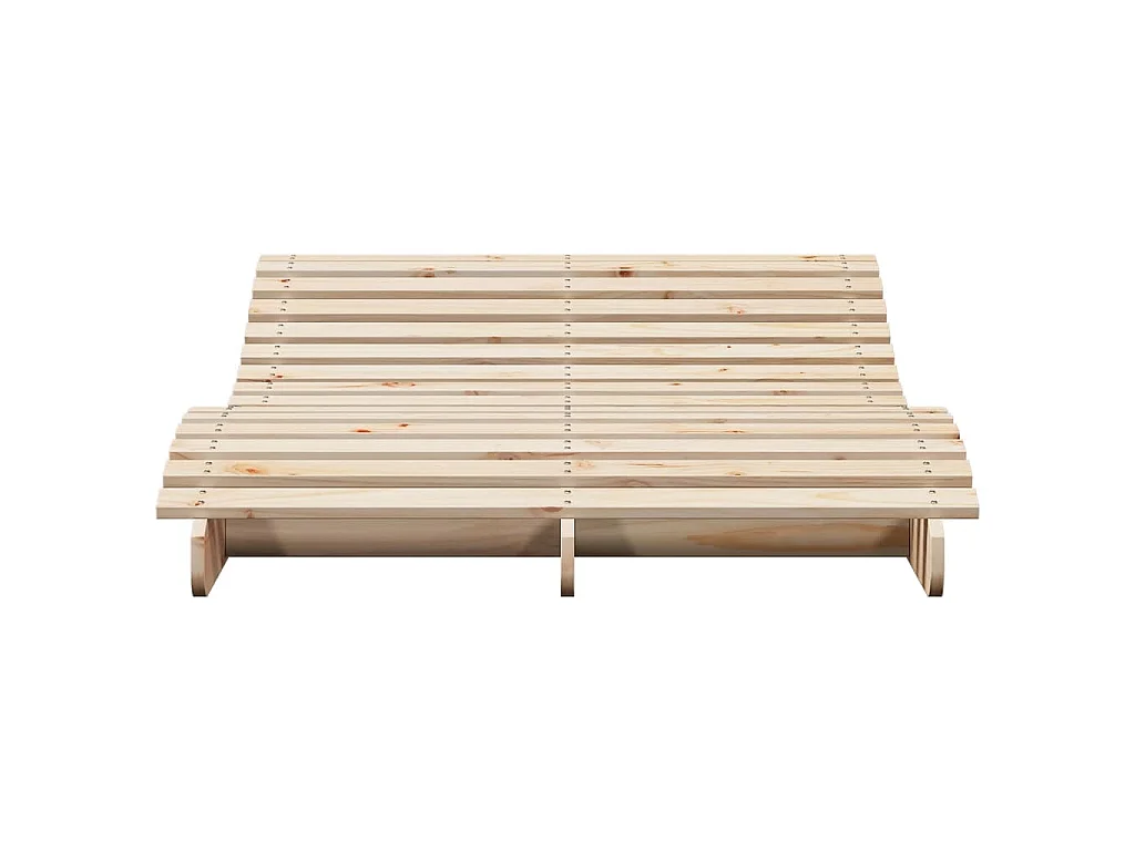 Chaise longue 205x110x31,5 cm bois massif de pin