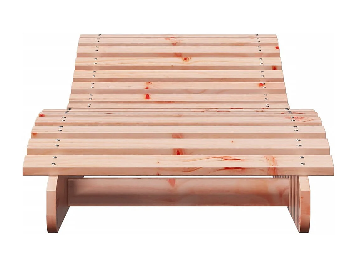 Lettino Prendisole 205x60x31,5 cm in Legno Massello di Douglas