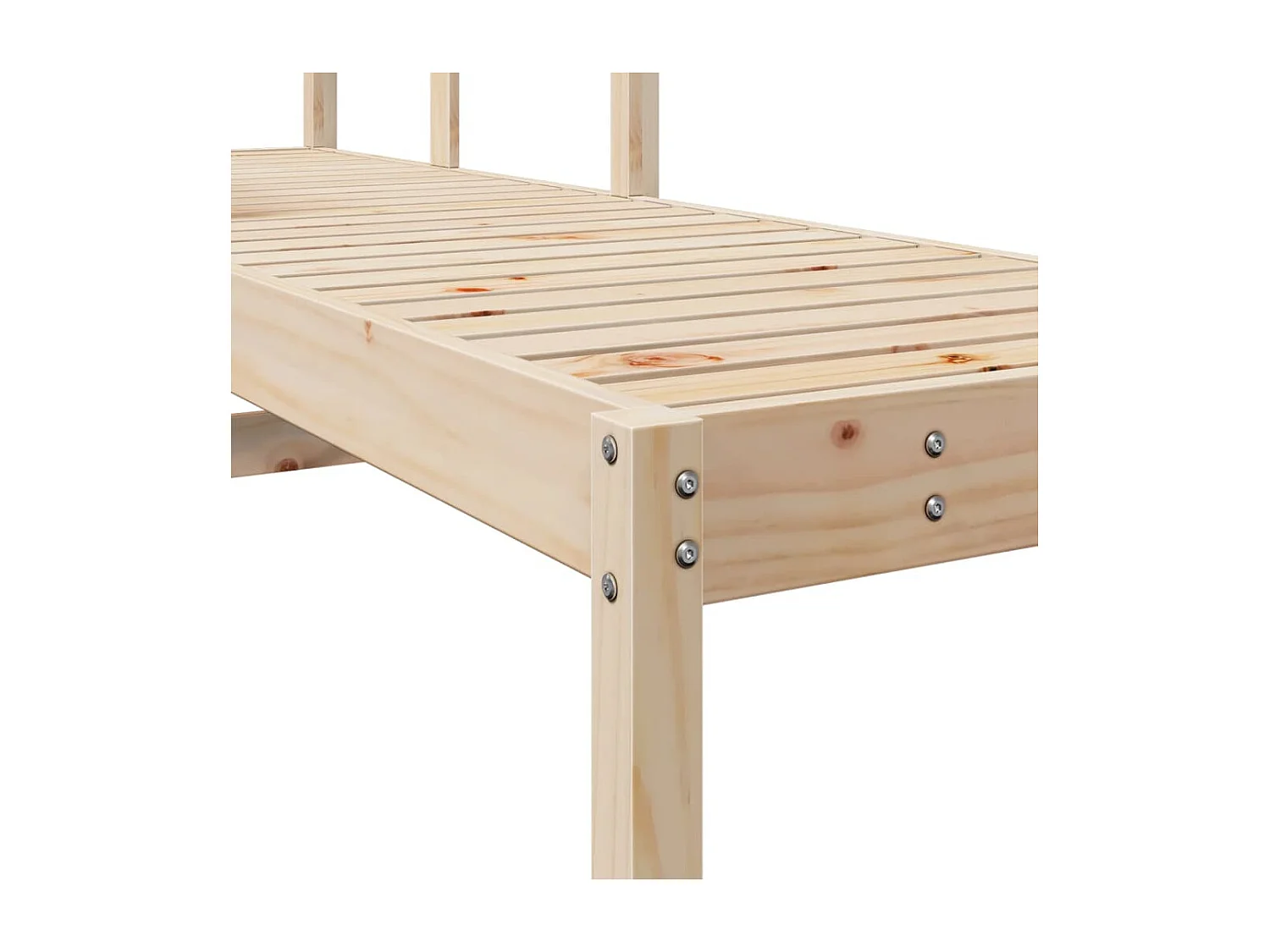 Chaise longue 199,5x62x55 cm bois massif de pin