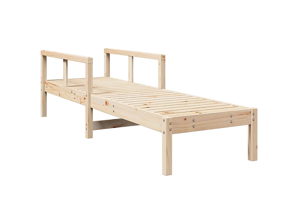 Ligstoel 199,5x62x55 cm massief grenenhout