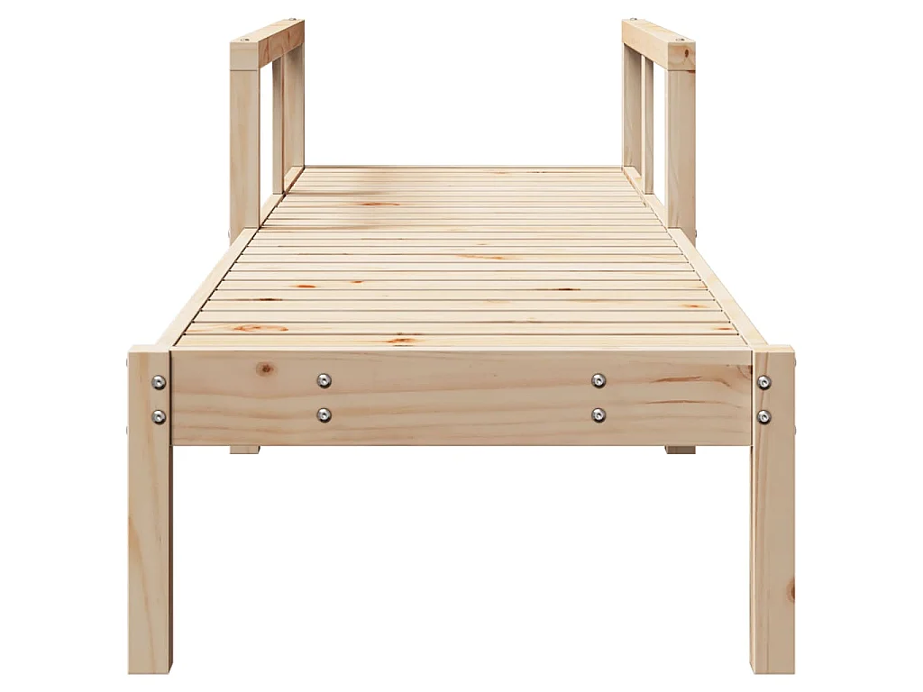 Ligstoel 199,5x62x55 cm massief grenenhout