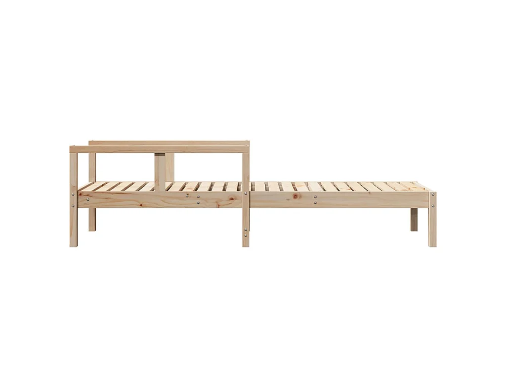Ligstoel 199,5x62x55 cm massief grenenhout