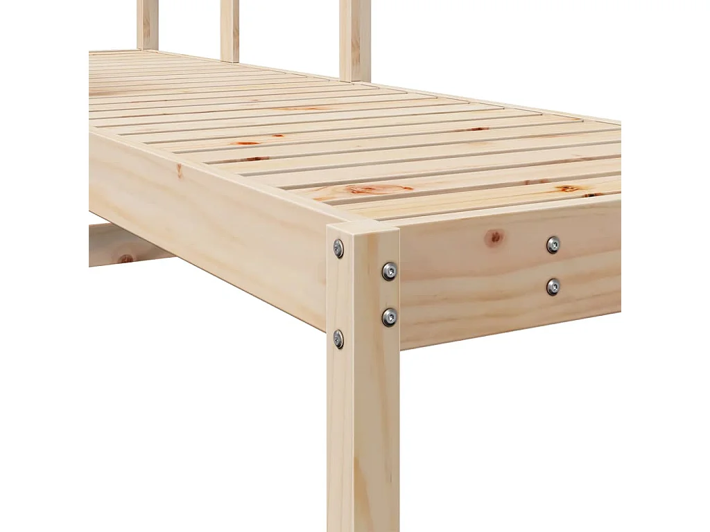Ligstoel 199,5x62x55 cm massief grenenhout