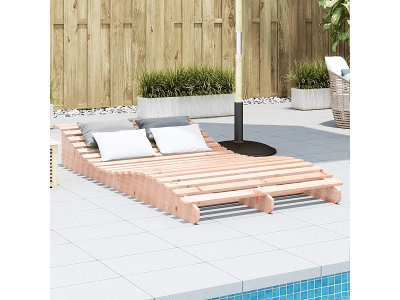 Ligbed 205x110x31,5 cm massief douglashout