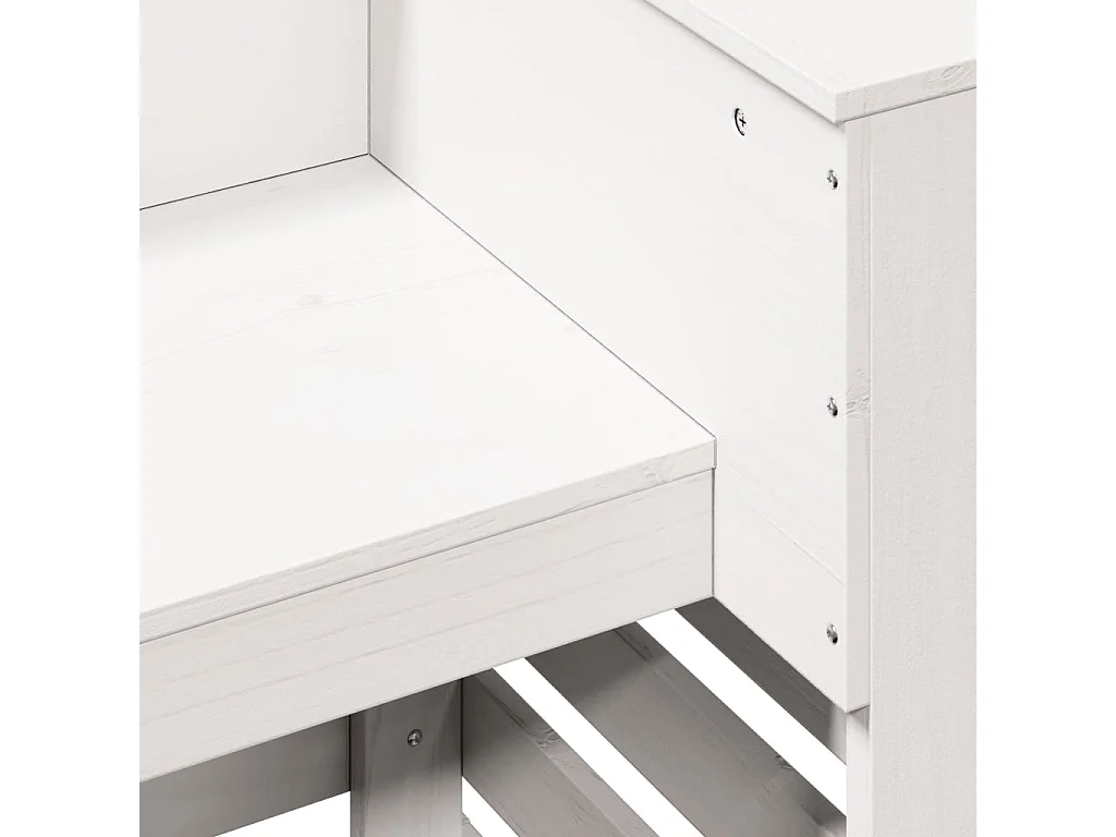 Mesa de bar p/ exterior 113,5x50x103 cm pinho maciço branco