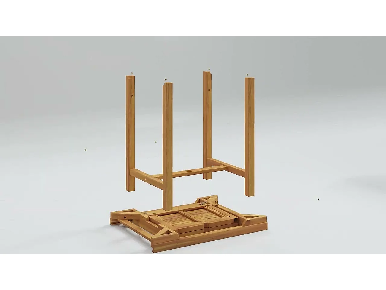 Table extensible de jardin 110-160x80x75 cm bois de teck solide