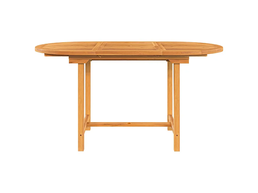 Table extensible de jardin 110-160x80x75 cm bois de teck solide
