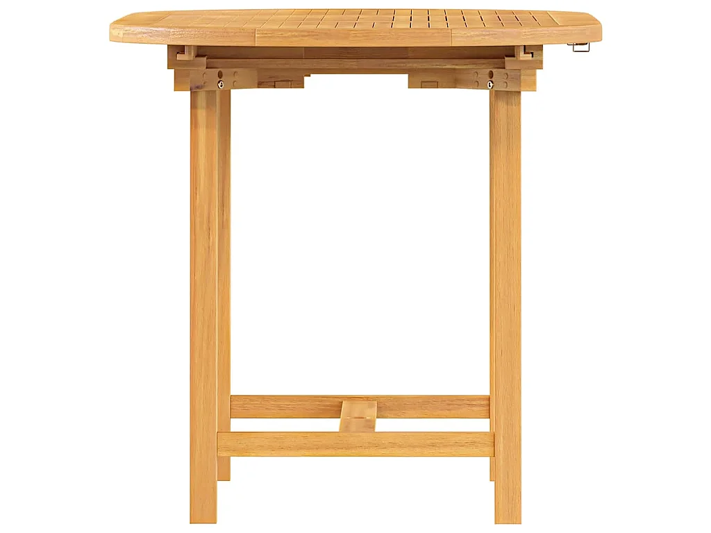 Table extensible de jardin 110-160x80x75 cm bois de teck solide