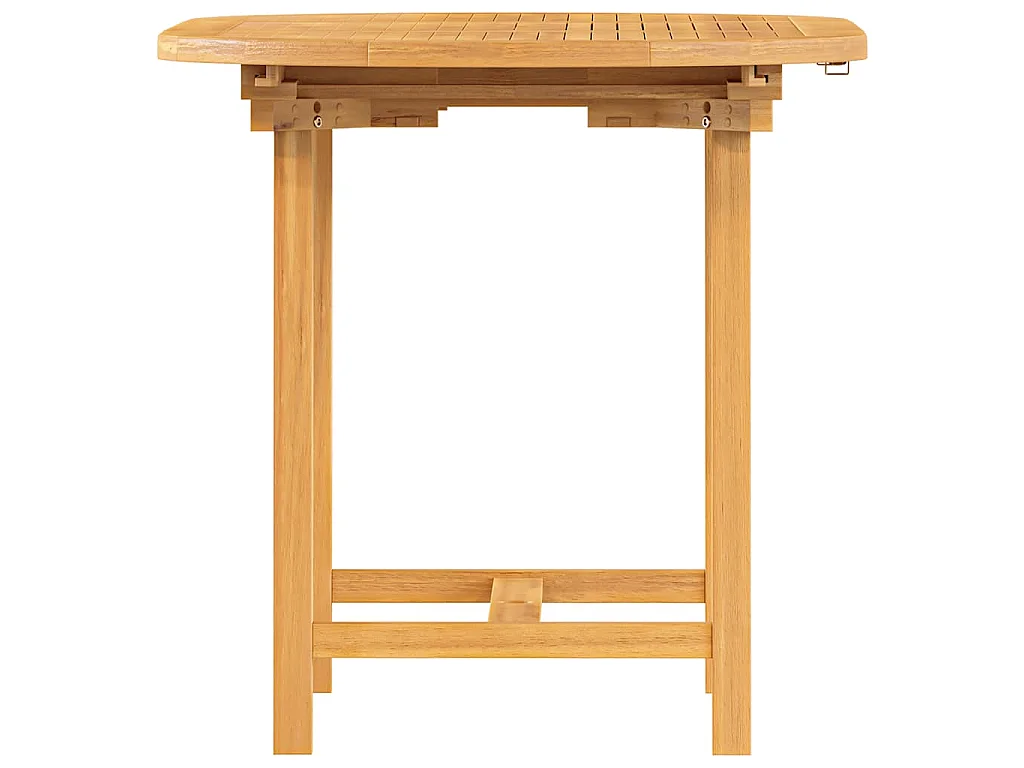 Mesa de jardim extensível 110-160x80x75 cm teca maciça