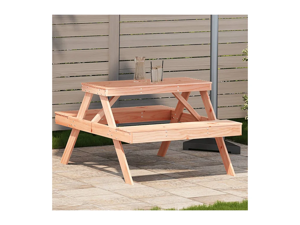 Table de pique-nique 105x134x75 cm bois massif de douglas