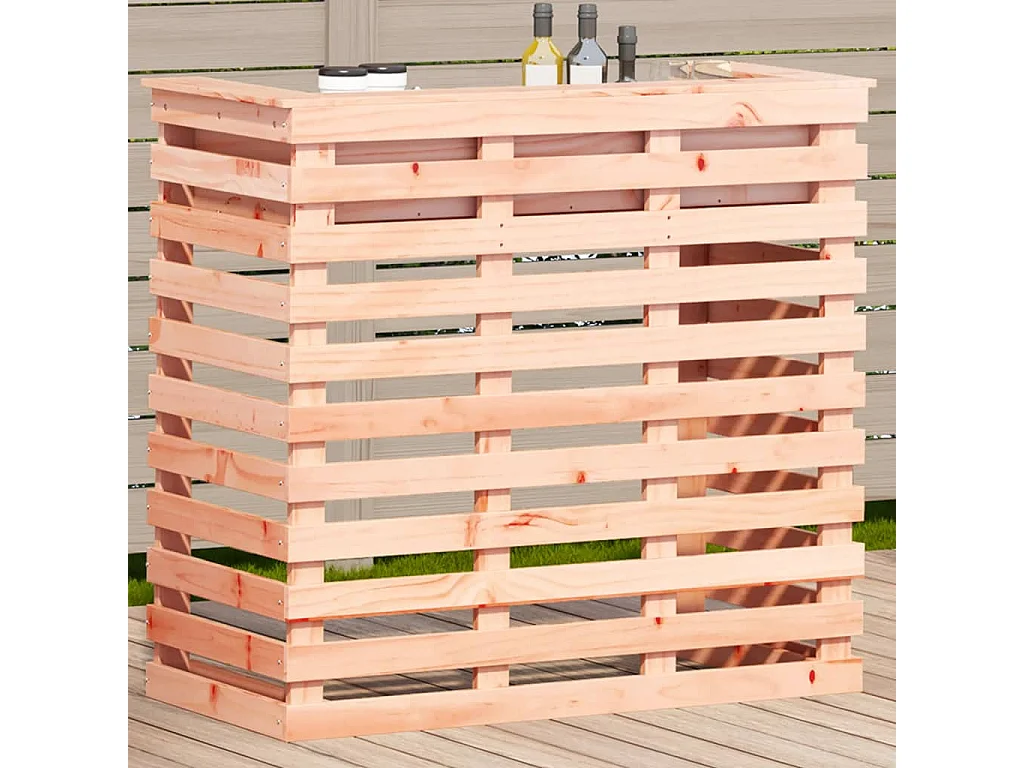 Table de bar d'extérieur 113,5x50x103 cm bois massif de douglas