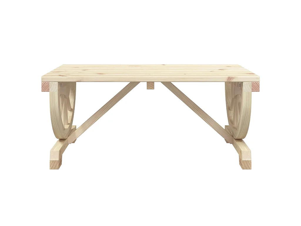 Tuintafel 90x50x40 cm massief vurenhout