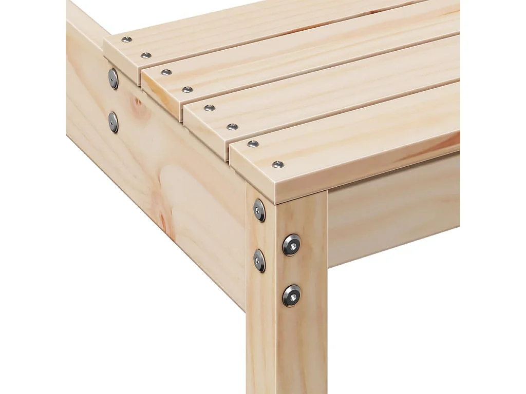 Mesa de pícnic madera maciza de pino 160x134x75 cm