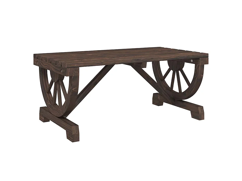 Table basse de jardin 90x50x40 cm bois de sapin massif