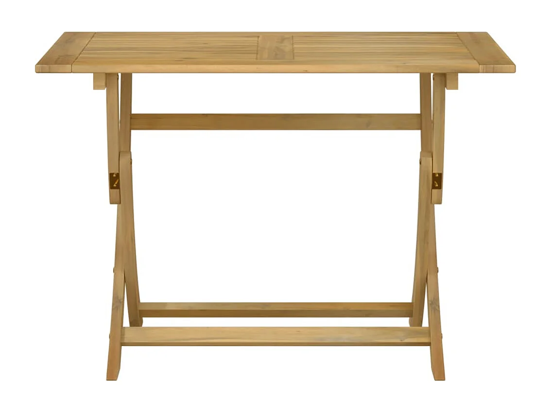 Table pliable de jardin 110x55x75 cm bois d'acacia solide
