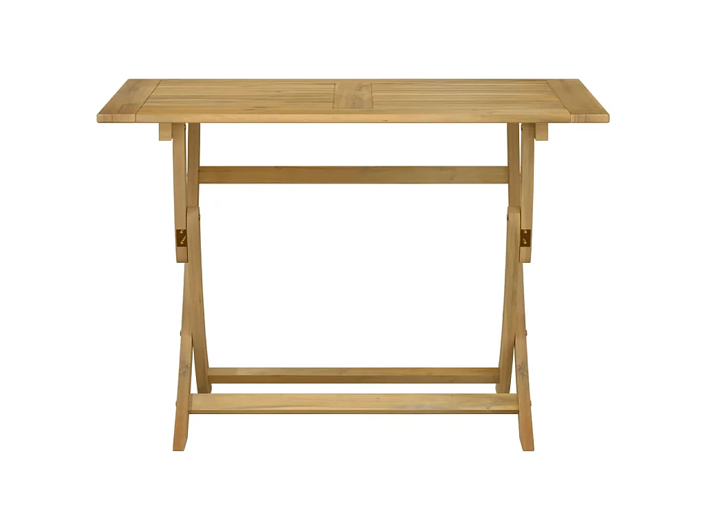 Tavolo da Giardino Pieghevole 110x55x75cm Legno Massello Acacia
