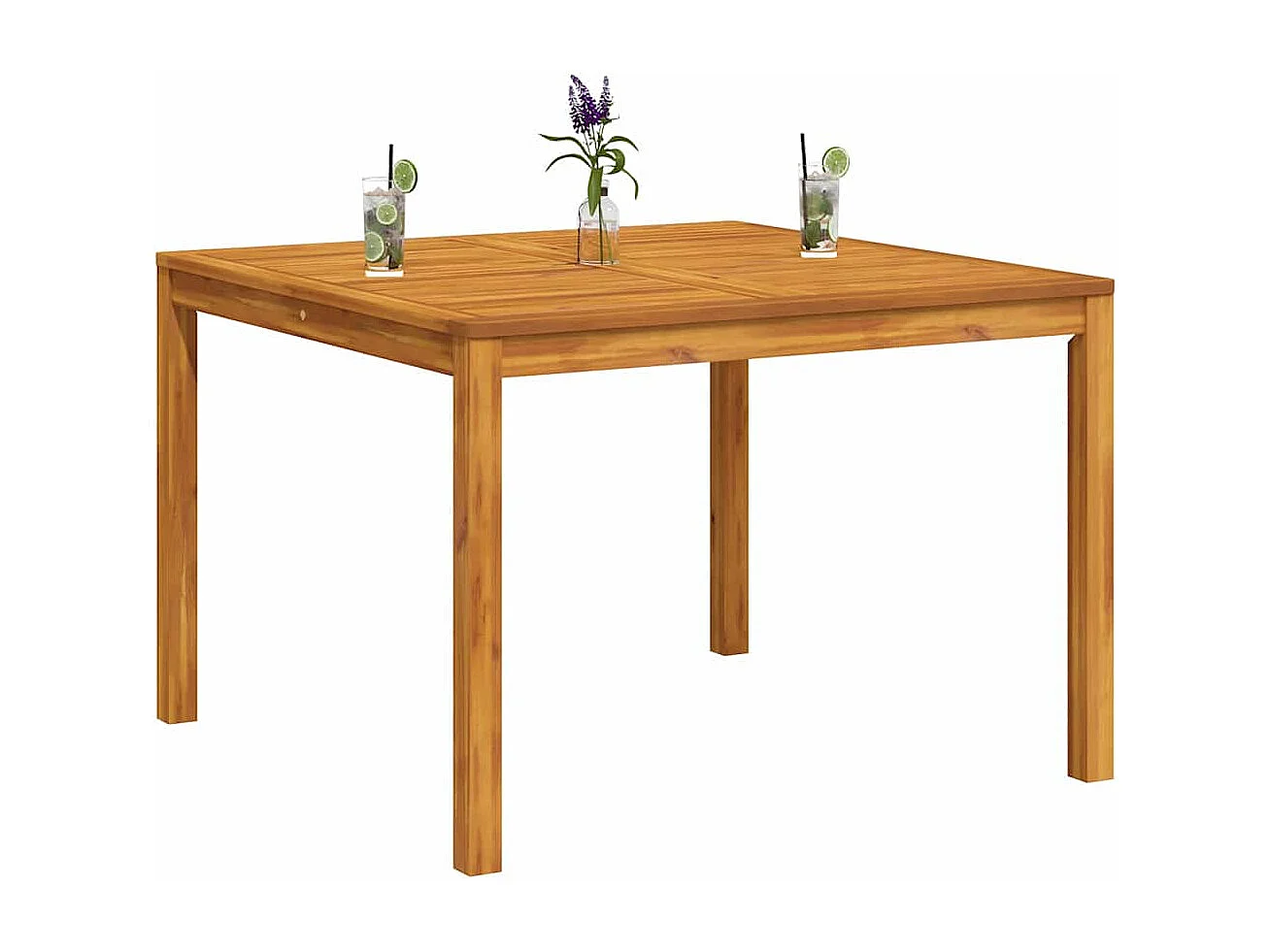 Tuintafel 110x110x75 cm massief acaciahout