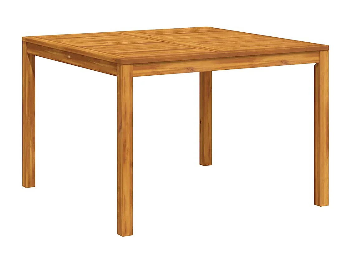 Table à manger de jardin 110x110x75 cm bois d'acacia massif