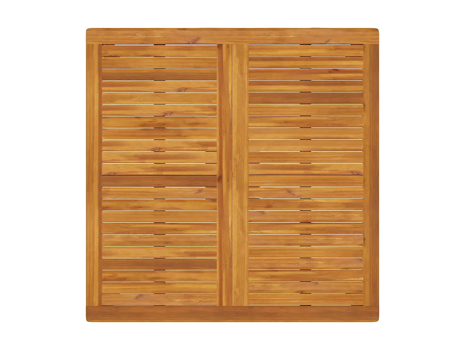 Table à manger de jardin 110x110x75 cm bois d'acacia massif