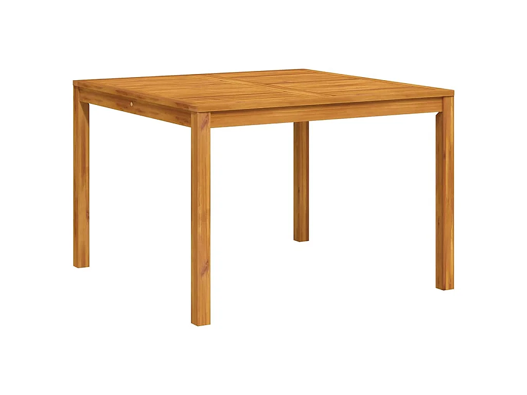 Table à manger de jardin 110x110x75 cm bois d'acacia massif