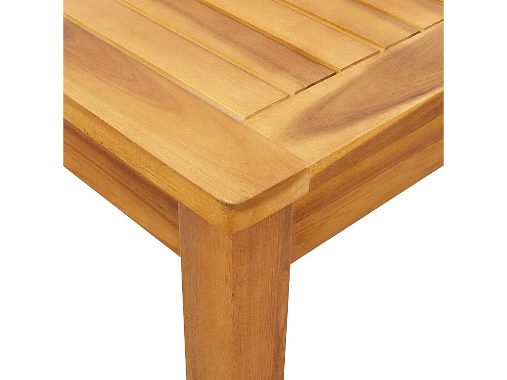 Table à manger de jardin 110x110x75 cm bois d'acacia massif