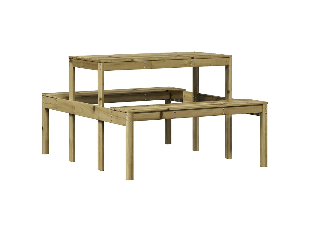 Picknicktafel 110x134x75 cm geïmpregneerd grenenhout