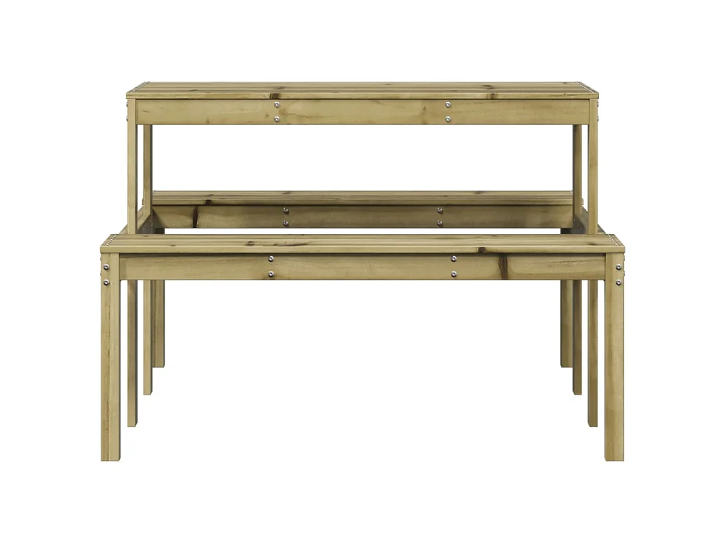 Picknicktafel 110x134x75 cm geïmpregneerd grenenhout