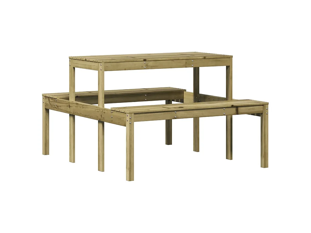 Picknicktafel 110x134x75 cm geïmpregneerd grenenhout