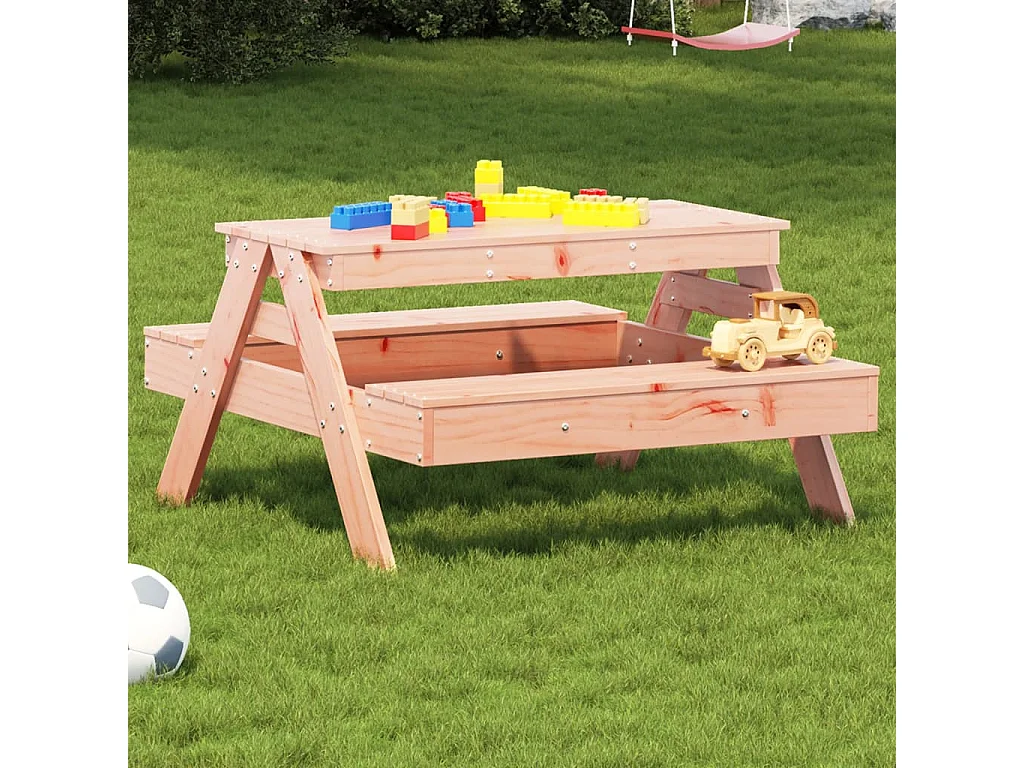 Tavolo da Picnic per Bambini 88x97x52 cm Legno Massello Douglas