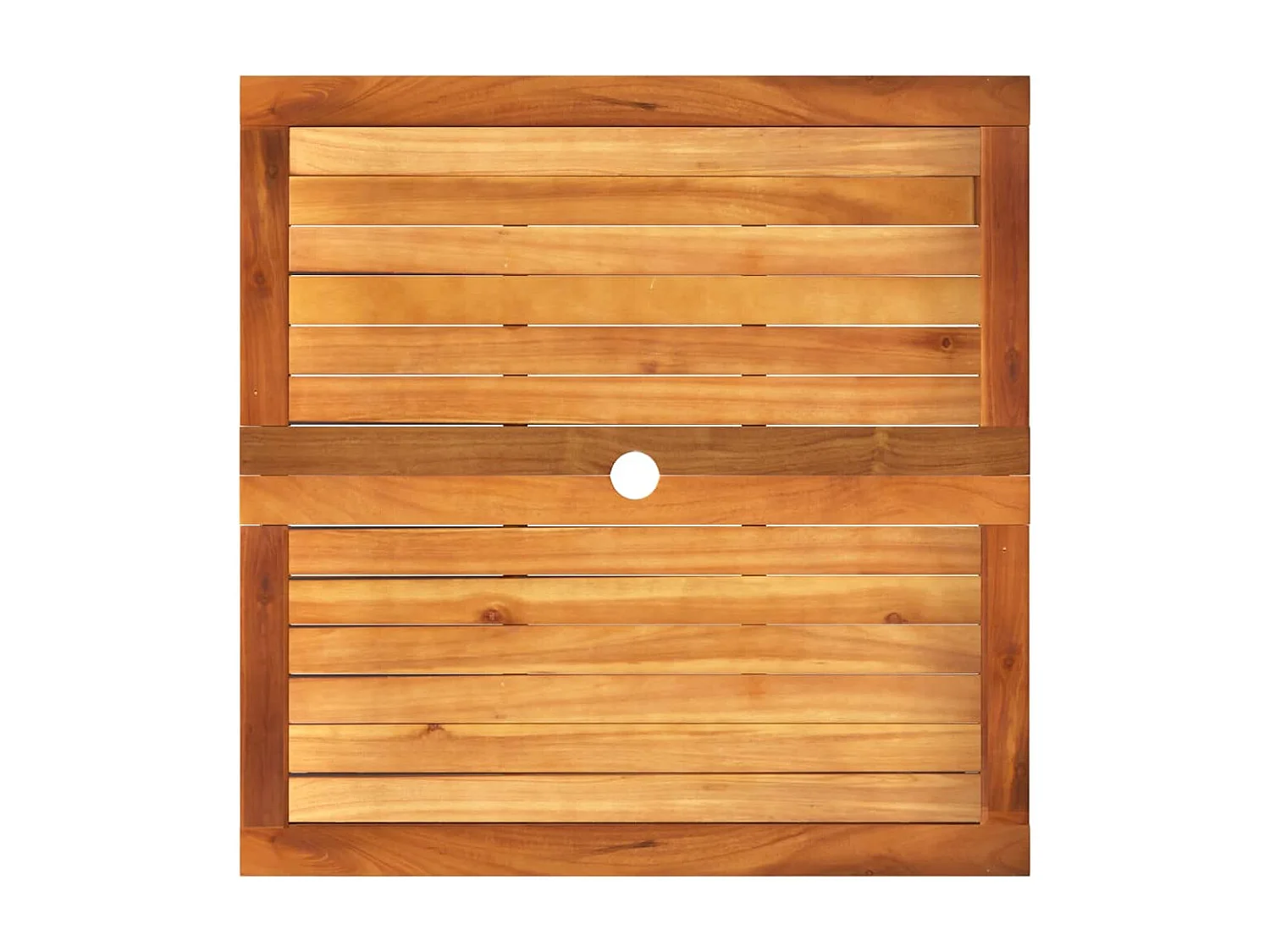 Mesa de jardim 80x80x75 cm vime PE e madeira de acácia preto