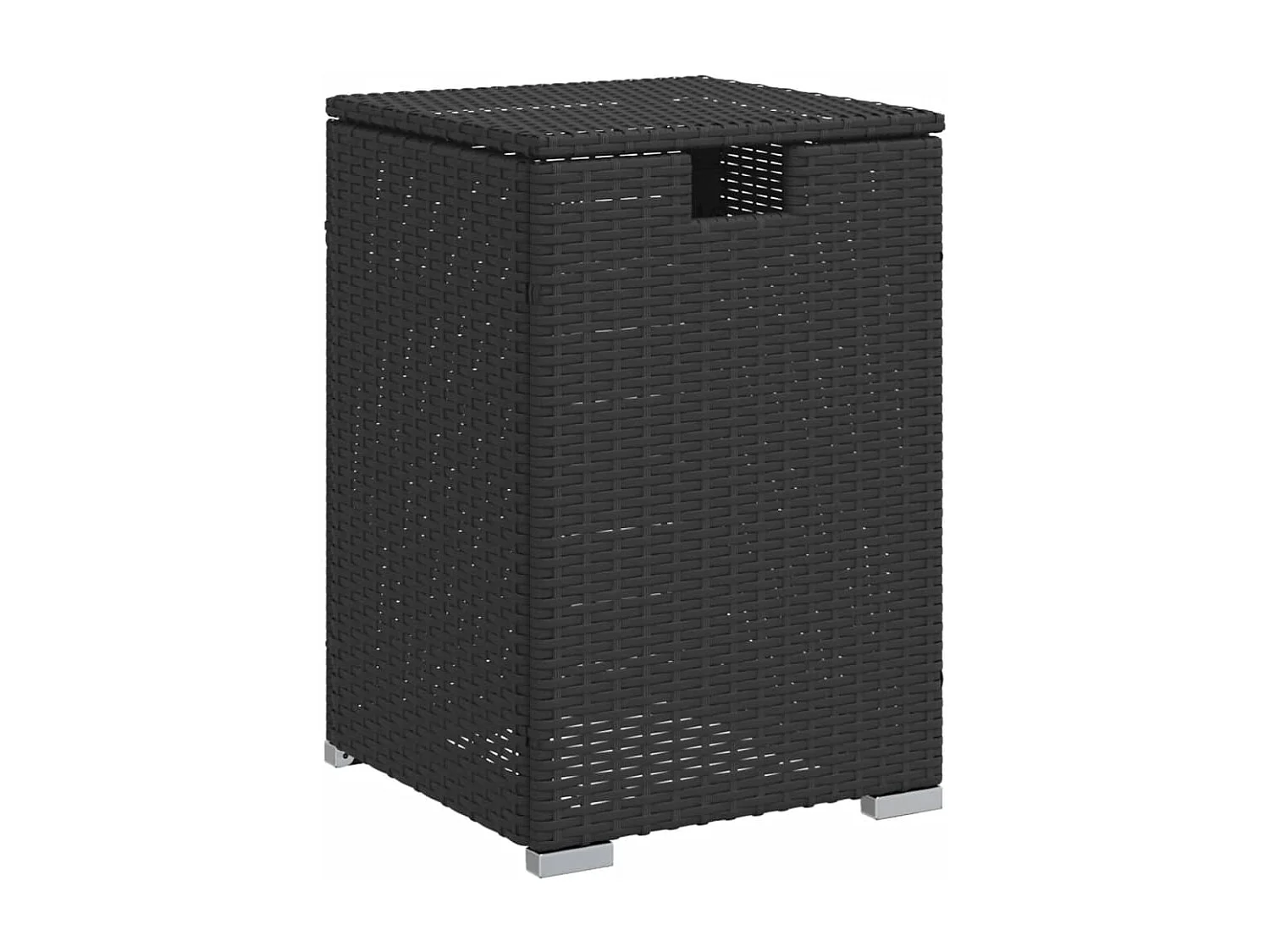 Table de couverture de bouteille de propane noir 40x40x60 cm