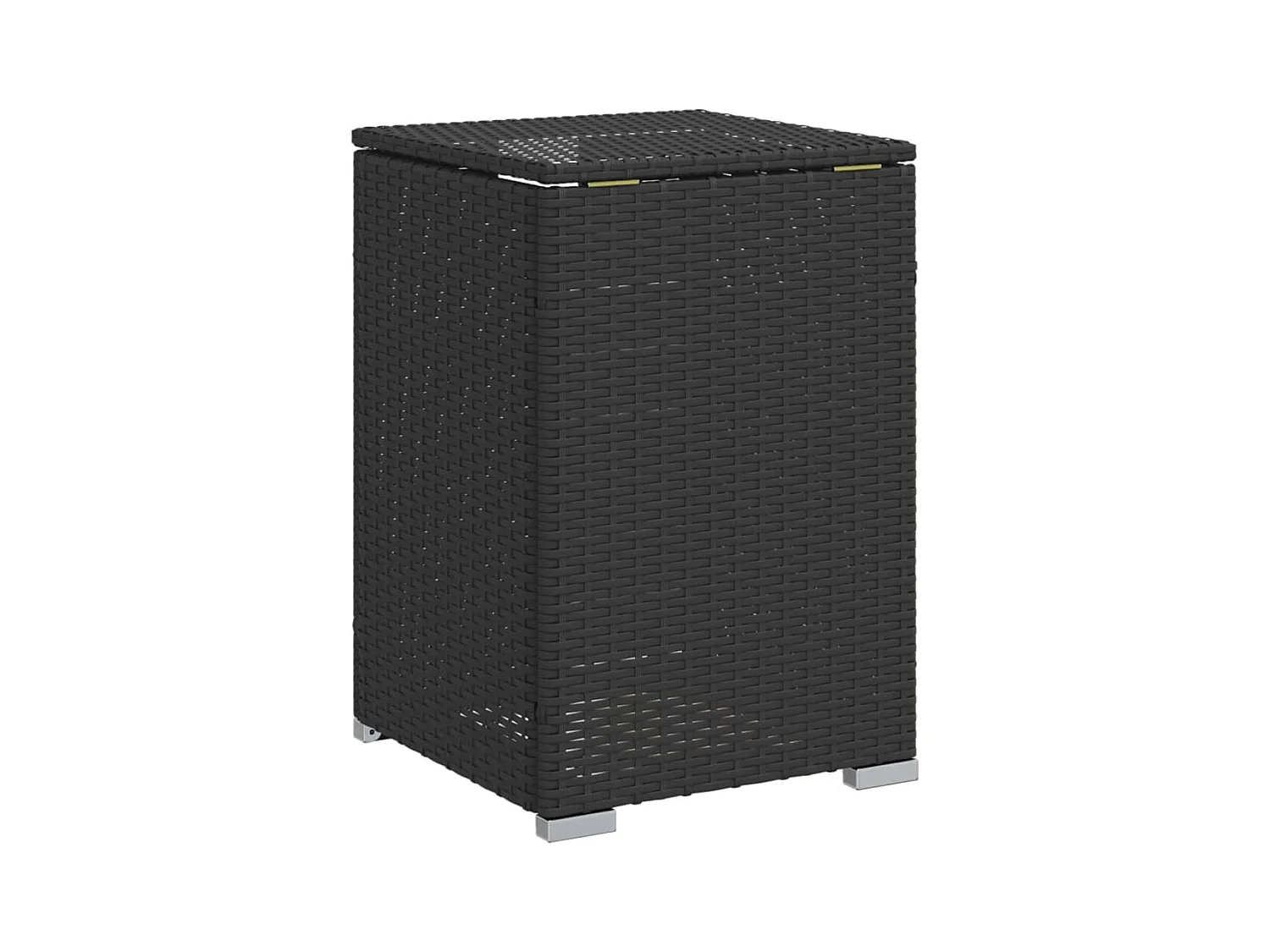 Tavolo Copri Serbatoio Propano Nero 40x40x60 cm in Polyrattan