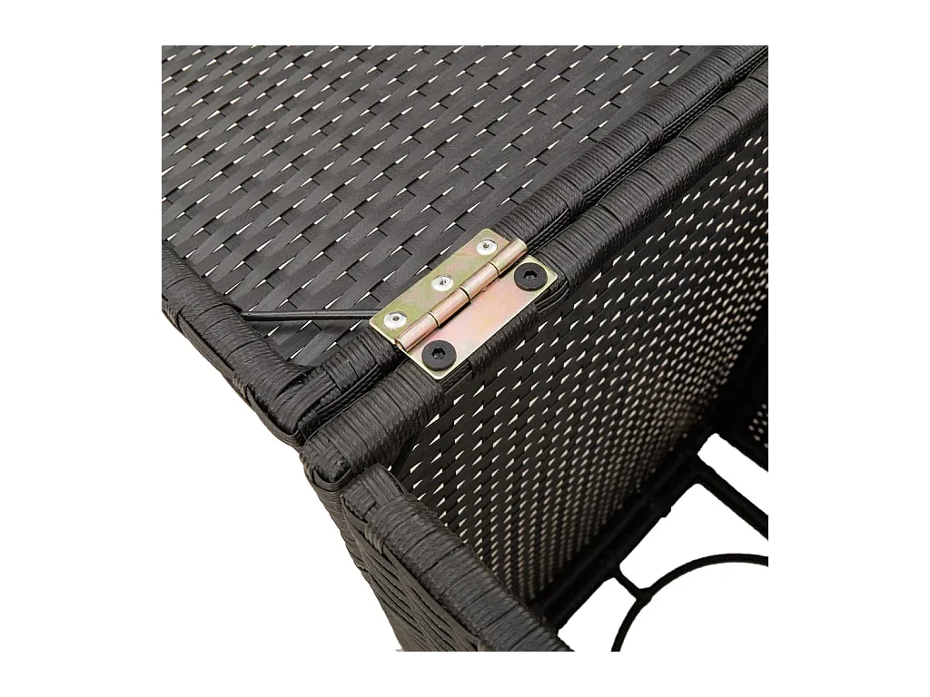 Tavolo Copri Serbatoio Propano Nero 40x40x60 cm in Polyrattan