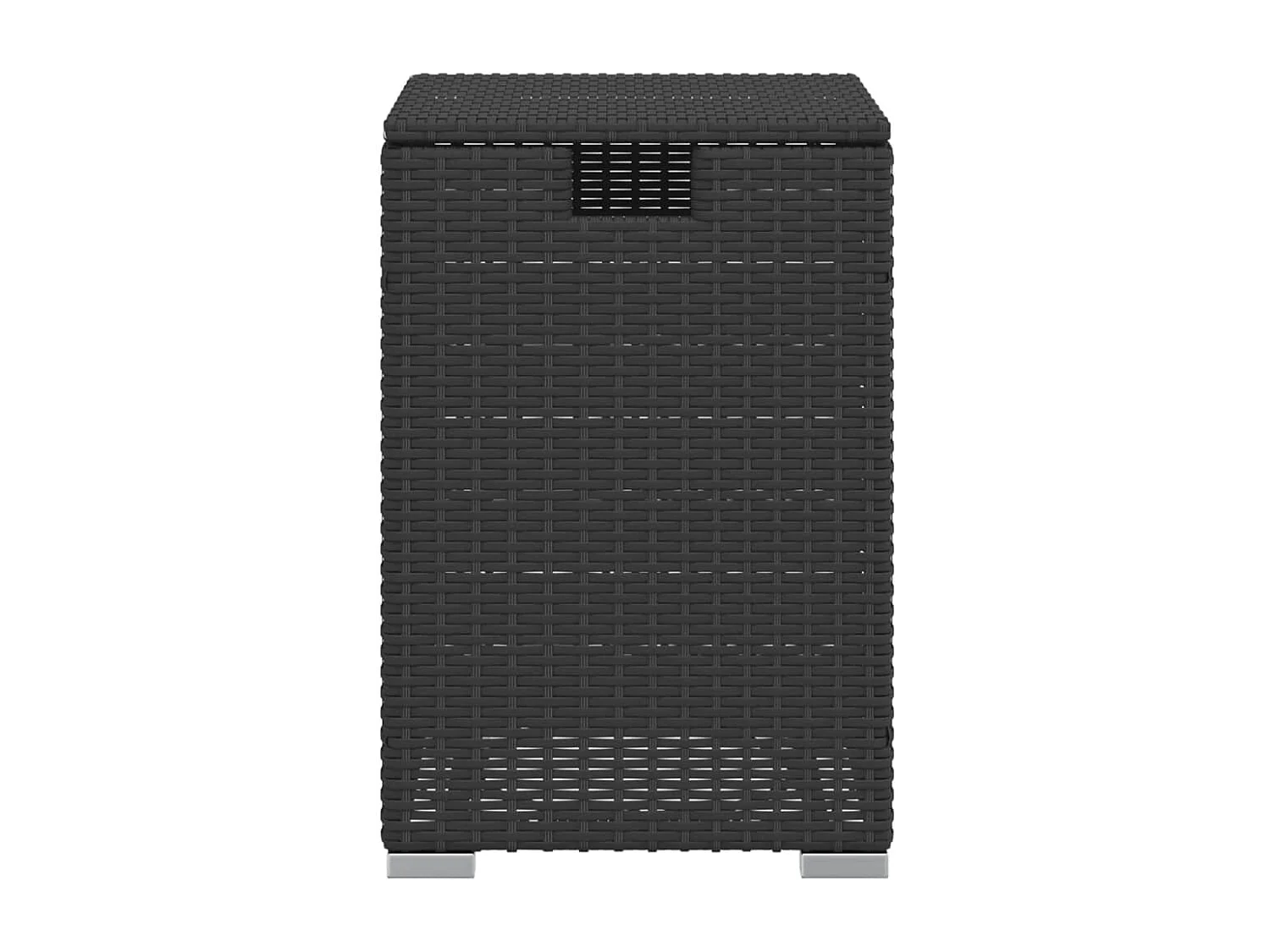 Afdekkast voor propaangasfles 40x40x60 cm Poly Rattan zwart