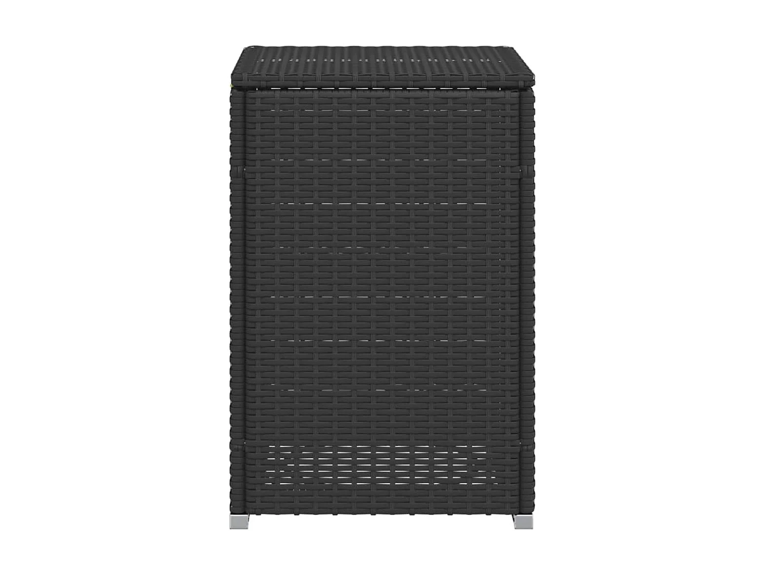 Afdekkast voor propaangasfles 40x40x60 cm Poly Rattan zwart