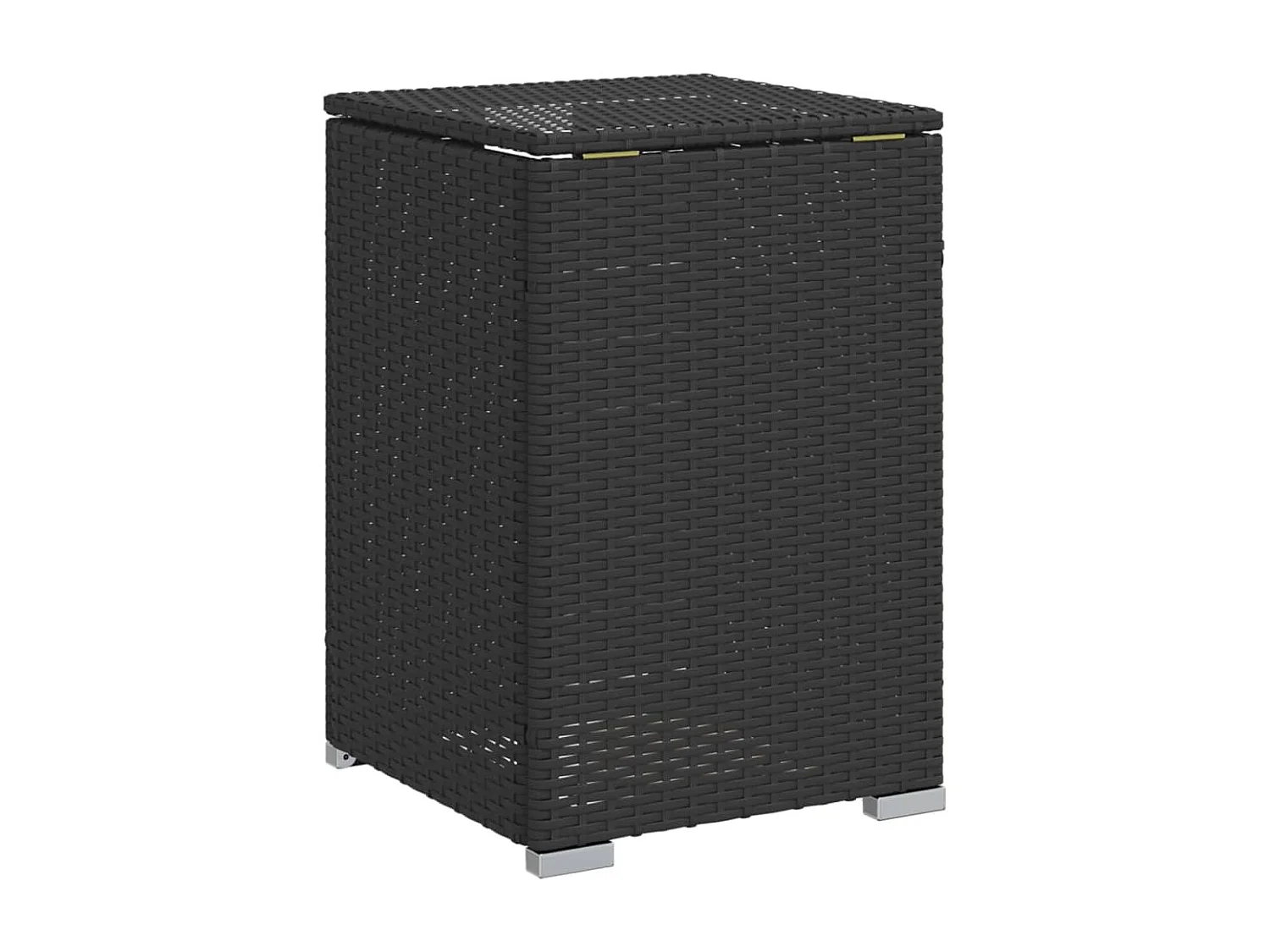 Afdekkast voor propaangasfles 40x40x60 cm Poly Rattan zwart