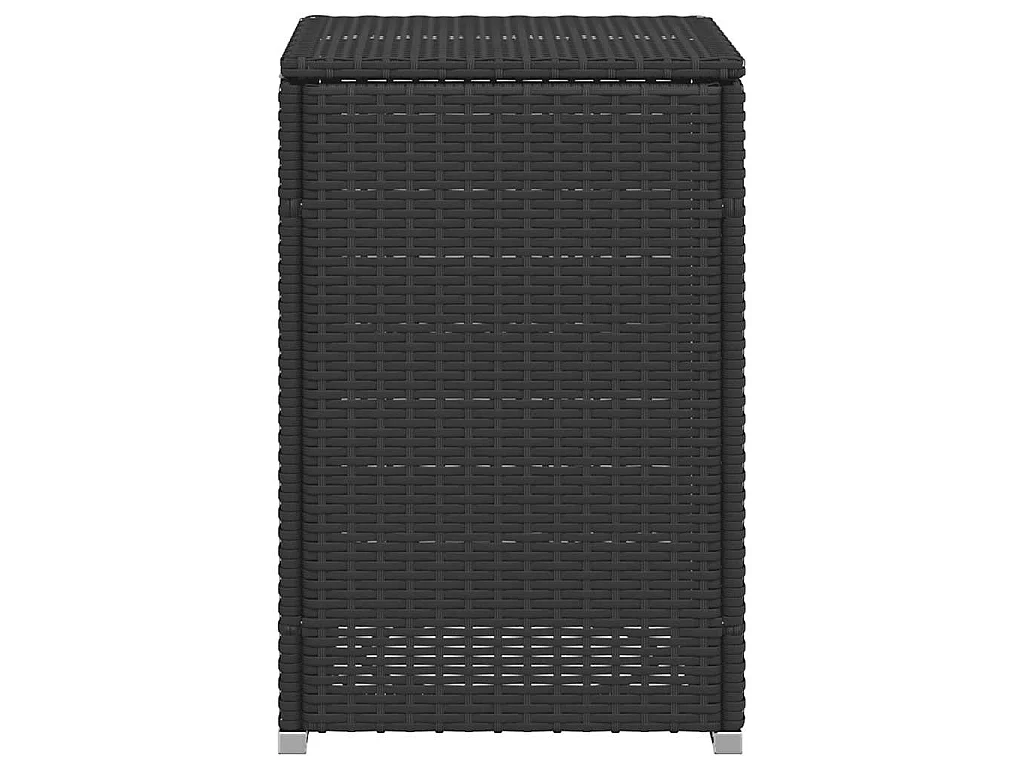 Afdekkast voor propaangasfles 40x40x60 cm Poly Rattan zwart