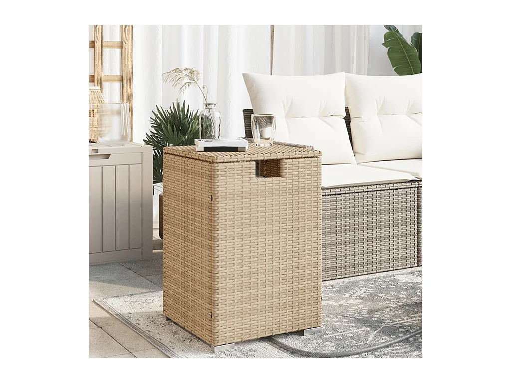 Table de couverture de bouteille de propane beige 40x40x60 cm