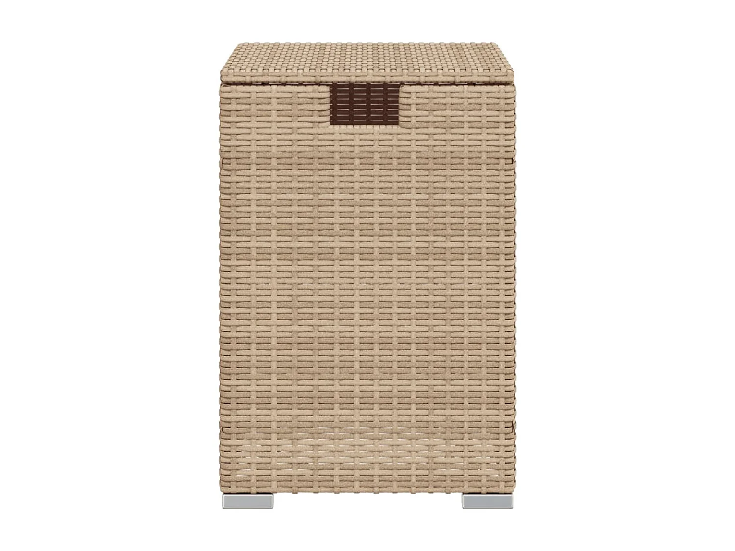 Afdekkast voor propaangasfles 40x40x60 cm Poly Rattan beige