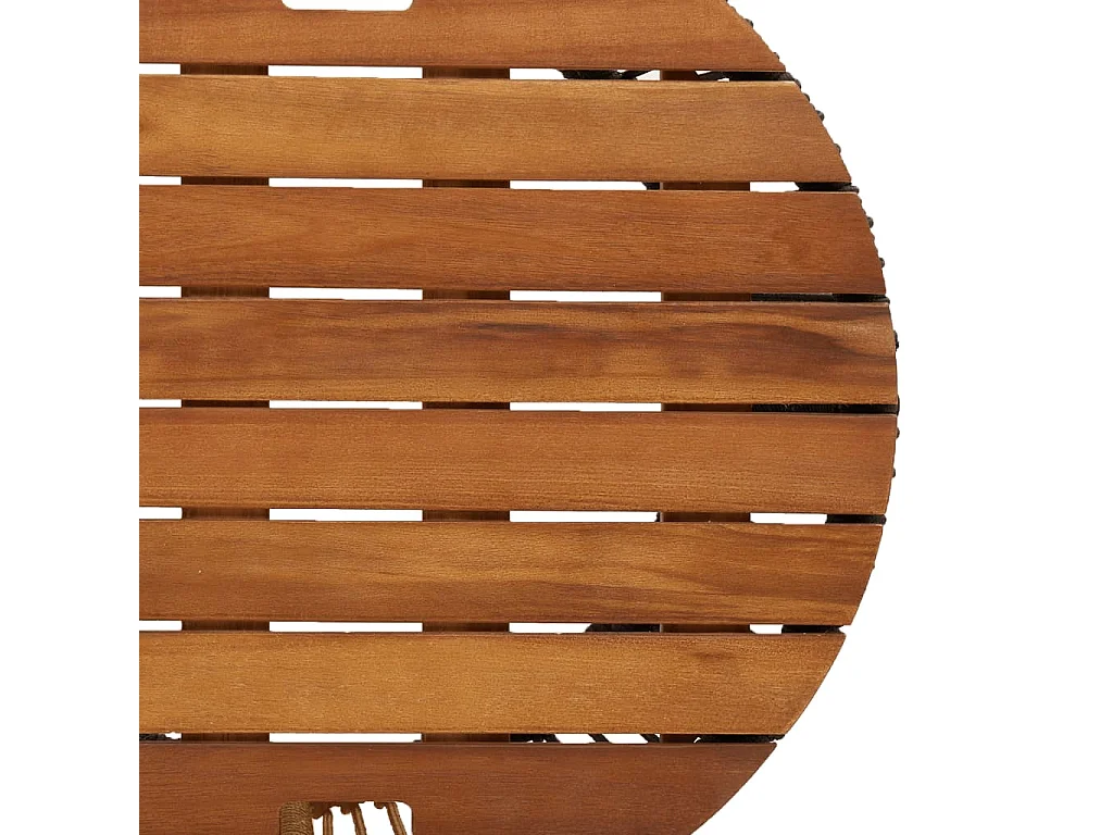 Tuinbijzettafels 2 st met houten blad poly rattan beige