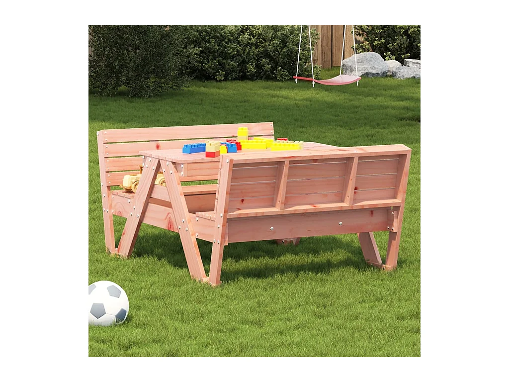 Tavolo da Picnic per Bambini 88x122x58cm Legno Massello Douglas