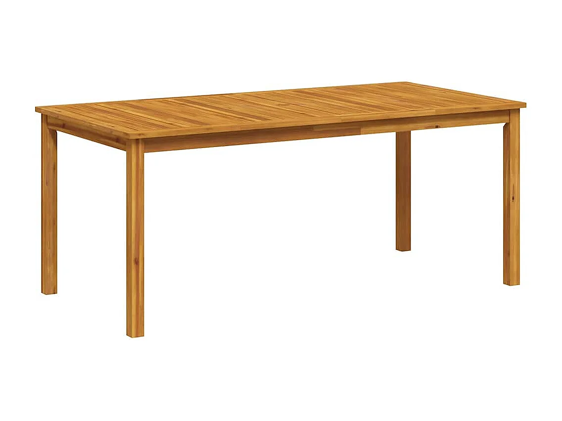 Mesa de jantar p/ jardim 180x90x75 cm madeira de acácia maciça