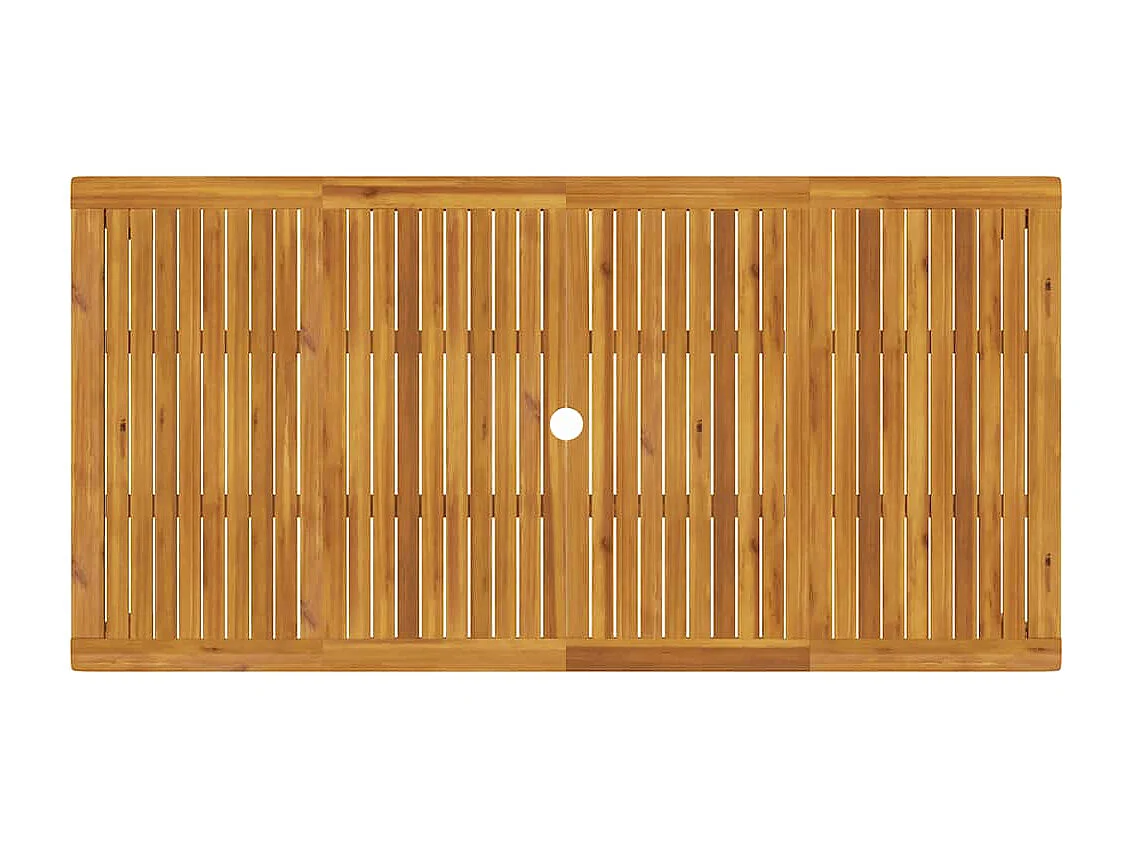Mesa de jantar p/ jardim 180x90x75 cm madeira de acácia maciça